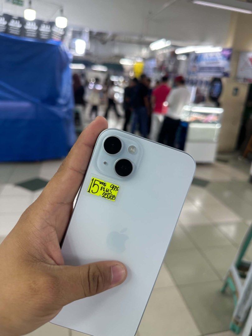 Iphone 15 Plus 256GB 97BH NTC approved no issues Openline (Category: iPhone 15 Series) located in San Juan City. Submitted by najihahtelecomshop2018 (Listing ID 1465521927, Image 1). Description: Legit Store | Original unit FOR SALE | TRADE / SWAP ▫️INSTALLMENT thru: 🔸Credit Card (straight / installment) 🔸Ggives / Gcredit + 6% interest 🔸Spay Later + 6% interest (RFS: Buy and Sell any kinds of Gadgets) Description: iPhone 15 Plus 256GB ( other 
