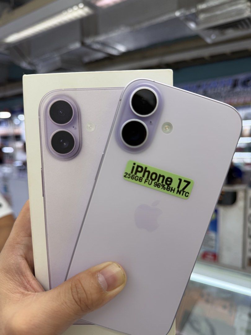 iPhone 17 256GB 96%BH Openline NTC Approved 99%smooth No issues (Category: iPhone 17 Series) located in San Juan City. Submitted by saabangadgetshop (Listing ID 1465448060, Image 2). Description: Onhand | Pre-owned iPhone 17 256GB OPENLINE NTC APPROVED Battery Health 96% NO HIDDEN ISSUES NO HISTORY OF REPAIR 99%Smooth TEST TO SAWA RESET ALL YOU WANT TEST ALL YOU WANT NOT REFURBISHED AUTHENTIC PHONE ALL WORKING (FREE 3UTOOLS) iPhones iPads only 🆓