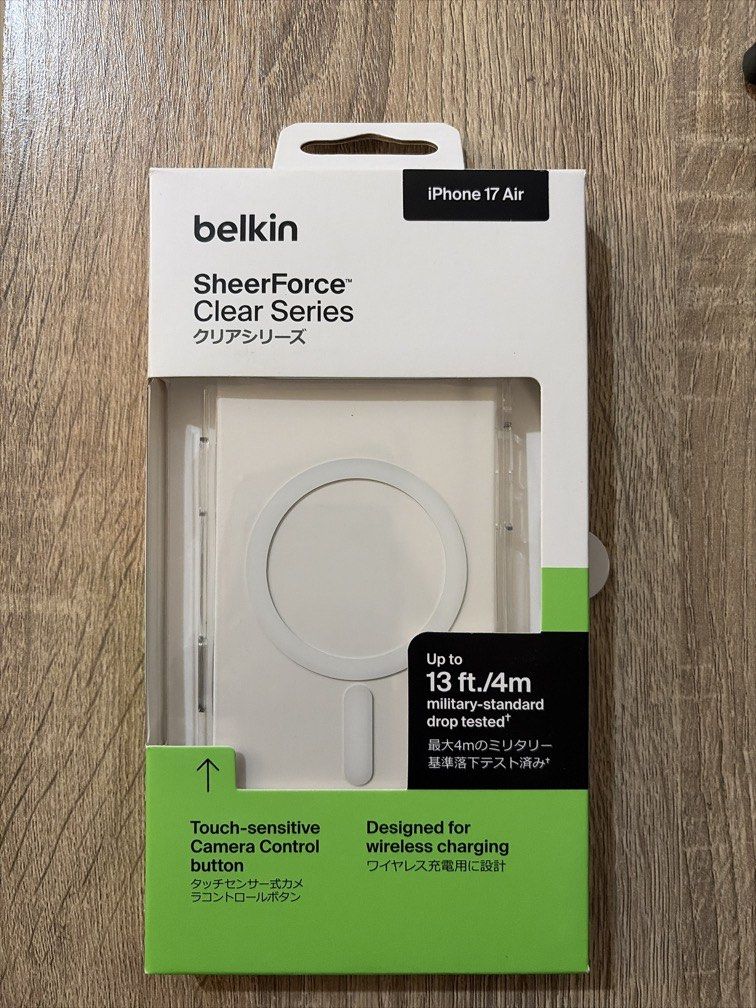 iPhone Air Clear Case with Magsafe (Belkin) (Category: Cases & Sleeves) located in Cebu City. Submitted by jickkim (Listing ID 1465395492, Image 1). Description: Original, Open package but never been used. I’m selling it due to i have upgraded my 1 week old iPhone Air phone to iPhone 18 Pro. Original price of the case was: 1,790 PHP.