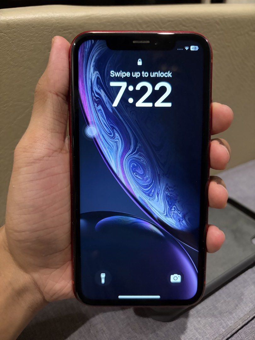 iPhone XR 64GB — Product Red (Category: iPhone X Series) located in Manila. Submitted by soaringblaze_ (Listing ID 1465434156, Image 3). Description: For Sale l: iPhone XR 64GB Product Red - 64GB Storage - All functions working properly - Original battery, never been replaced - No repairs / no replaced parts - Good condition - Battery Health: 74% - Price: ₱ 4700 📍 Meet-up: Batasan Hills area 🚚 Lalamove / J&T available 📩 PM if interested. Serio
