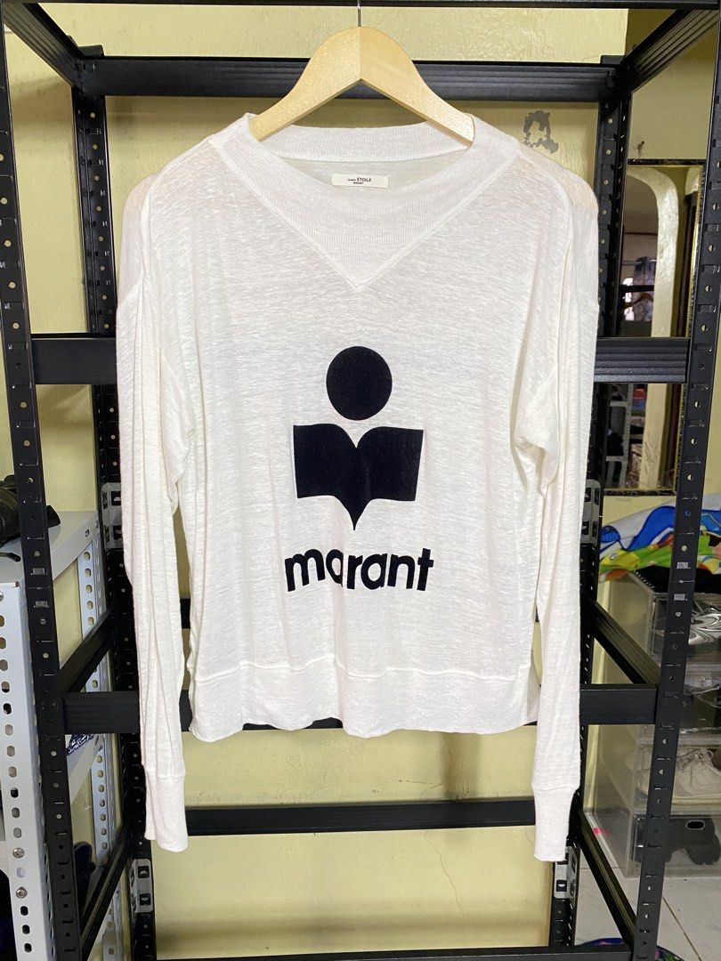 Isabel Marant Kilsen Ls (Category: Luxury Apparel) located in San Jose. Submitted by shady.archives (Listing ID 1465388979, Image 2). Description: Isabel Marant Iconic Kilsen Long Sleeve 100% Linen Authentic ✅ Small on tag (small oversized) Dimes (19.5 x 22) Very good to like new condition Price: ₱1,000 free shipping.