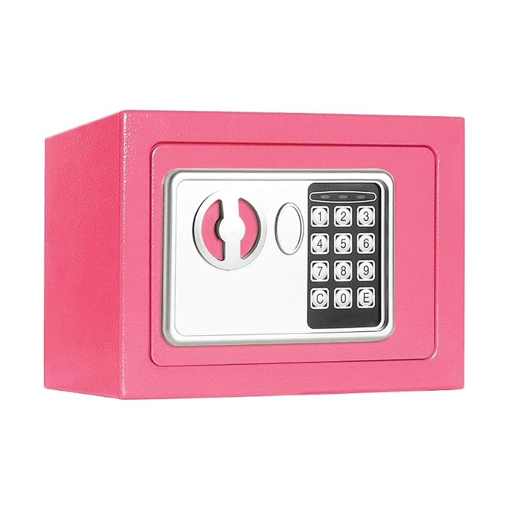 iSAFE™ ISF-10PNK Electronic Digital Safe Compact Size (Category: Safe) located in Quezon City. Submitted by costuless_qc_branch (Listing ID 1465436090, Image 1). Description: Item Code: iSF-10PNK SALE PRICE: ₱999.00 Note: Price may change without prior notice. iSAFE Safety Vault Electronic Digital Hotel Safe Vault ♡ Color: Pink ♡ Size: H17 x W23 x D17cm ♡ Material: Steel ♡ Simple keypad interface ♡ One-touch re-set button inside safe ♡ Time out p