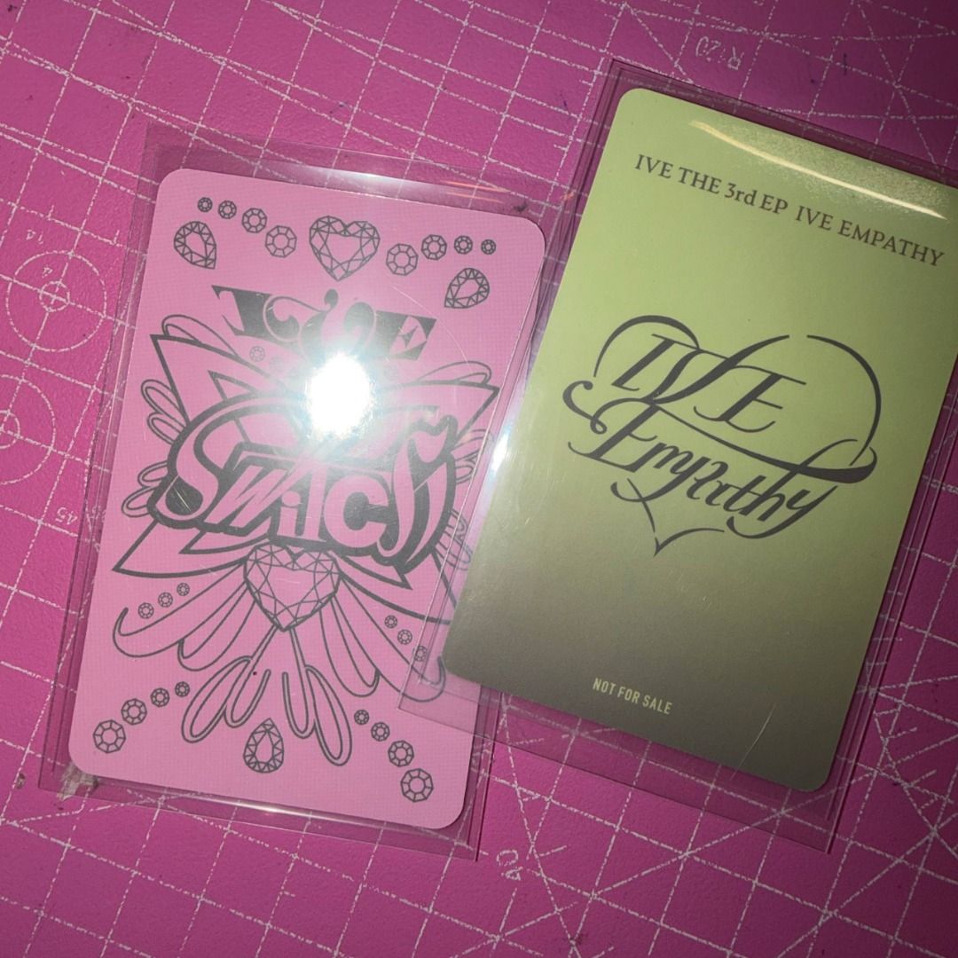 ive wonyoung ive switch photocard (Category: K-Wave Merchandise) located in Paranaque City. Submitted by mezzoblue (Listing ID 1465434809, Image 2). Description: wonyoung switch - 200 yujin tokyo empathy - 250 (sold) rfs: not prio :> (if u wanna trade with any recent gaeul pcs, pls msg me on twt @mezzoblue).