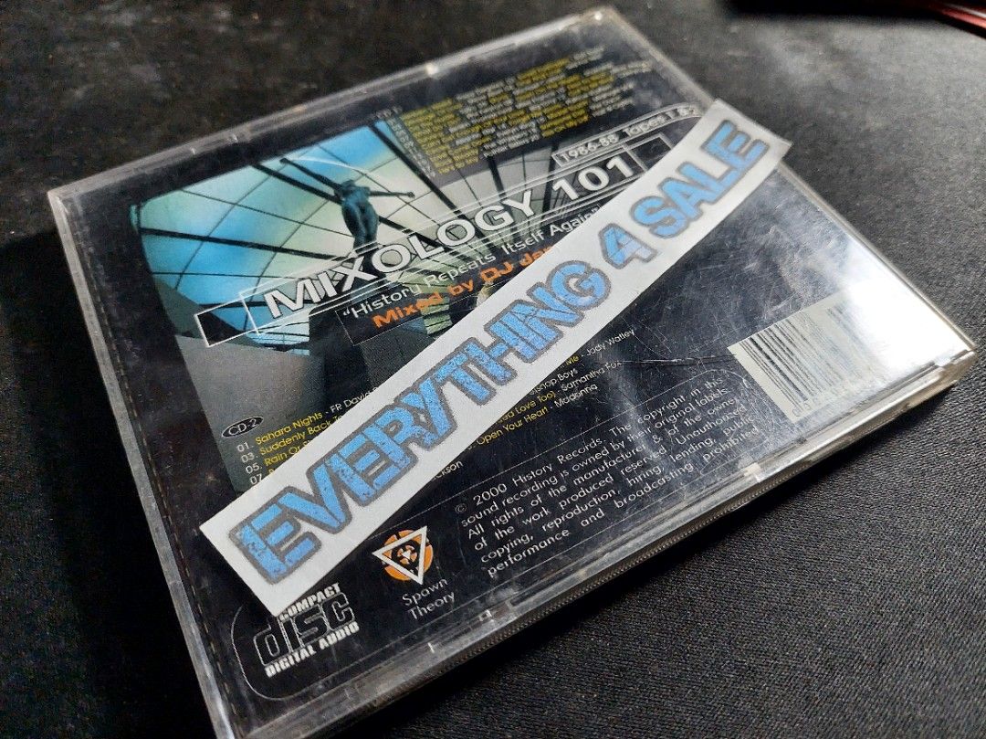 MIXOLOGY Album 2 CDs (Category: CDs & DVDs) located in Manila. Submitted by everythings4sale (Listing ID 1465485458, Image 2). Description: Original Mint Condition Mixology 2 CD Compilation Also selling my digital CD collection from original CDs (thru download link also available) Not using them anymore Used them before in my Online Radio Station / DJ Gigs Minimum of P500 per transaction. P150 to 300 per hard to find CDs, OPM albums, CD samplers 
