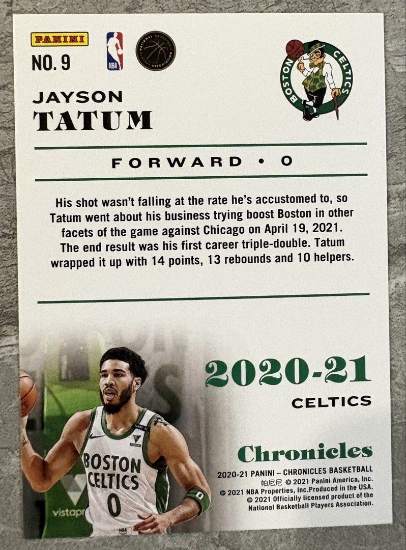 Jayson Tatum 9 (Category: Raw Singles) located in Manila. Submitted by steadycards80 (Listing ID 1465528349, Image 2). Description: .