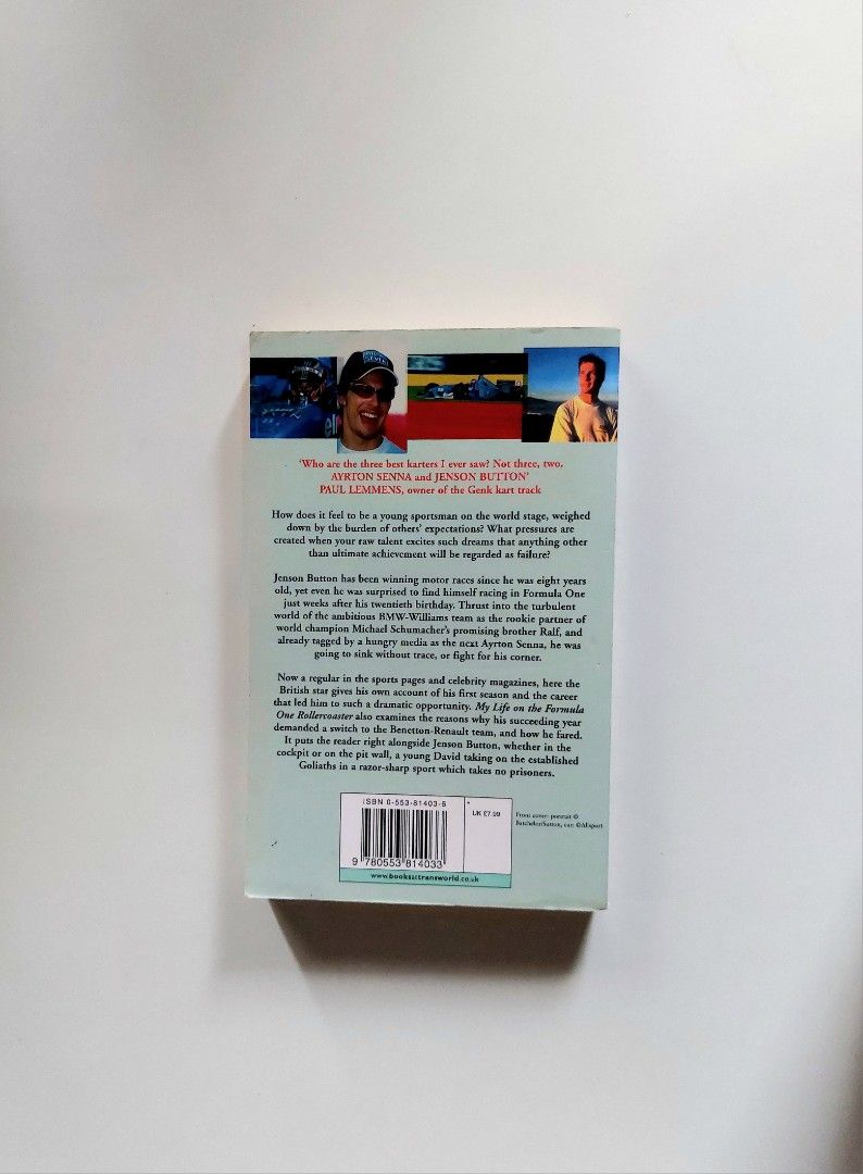 Jenson Button: My Life on the Formula One Rollercoaster (Category: Storybooks) located in Tanauan. Submitted by solanathriftph (Listing ID 1465495183, Image 2). Description: 📚 major bookshelf clean out / clearance sale ~ — RFS: decluttering my bookshelves and switching to digital books — MOP: Gcash | fast shipping *feel free to send a message if you wish to negotiate the price :).