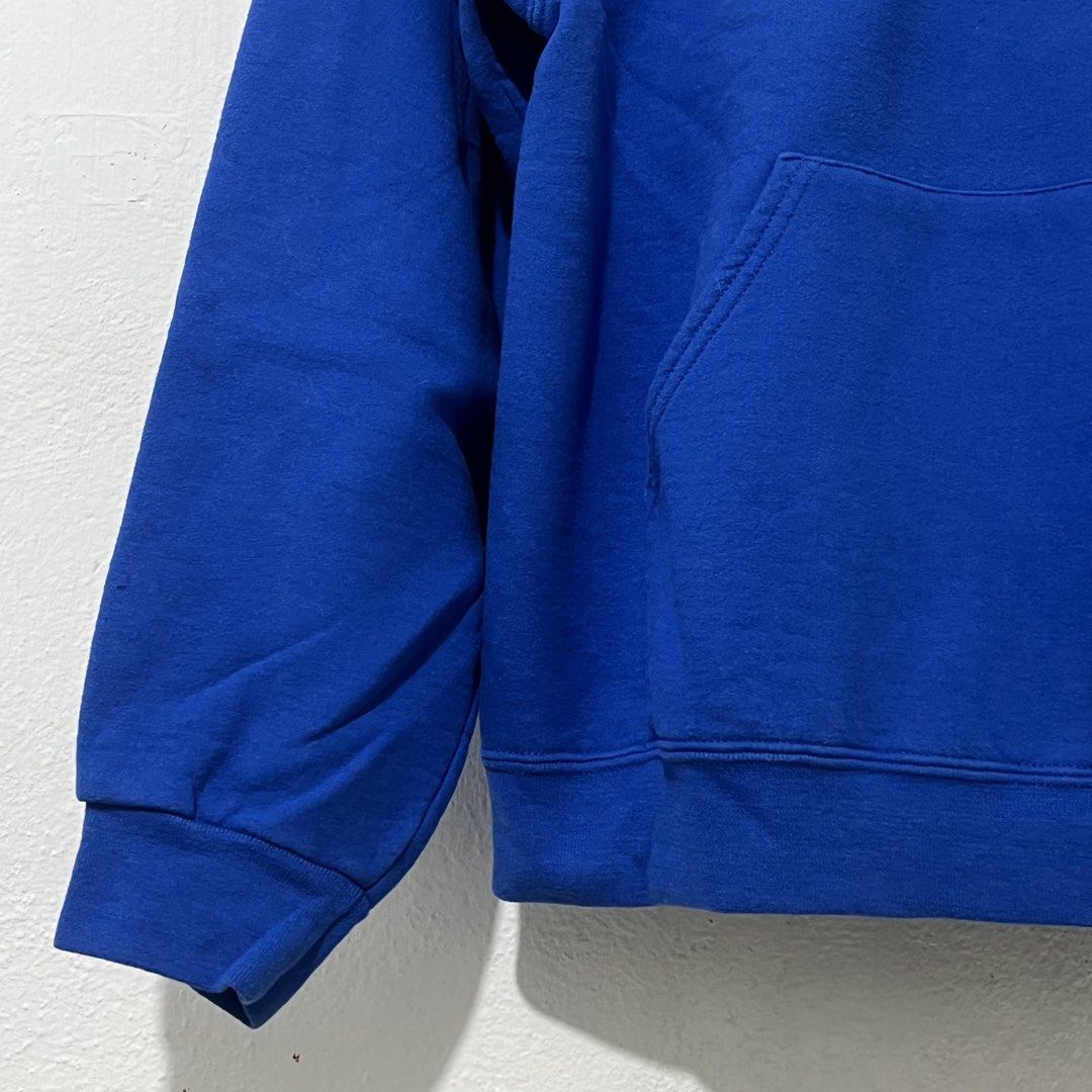 Jerzees Men's Blue Hoodie Jacket [Medium] (Category: Coats, Jackets and Outerwear) located in Quezon City. Submitted by jpsstore (Listing ID 1465515730, Image 3). Description: Size: Medium Width: 21" Length: 25" Sleeve: 23" No issue MOP: Gcash SHIPPING: J&t | Lalamove.