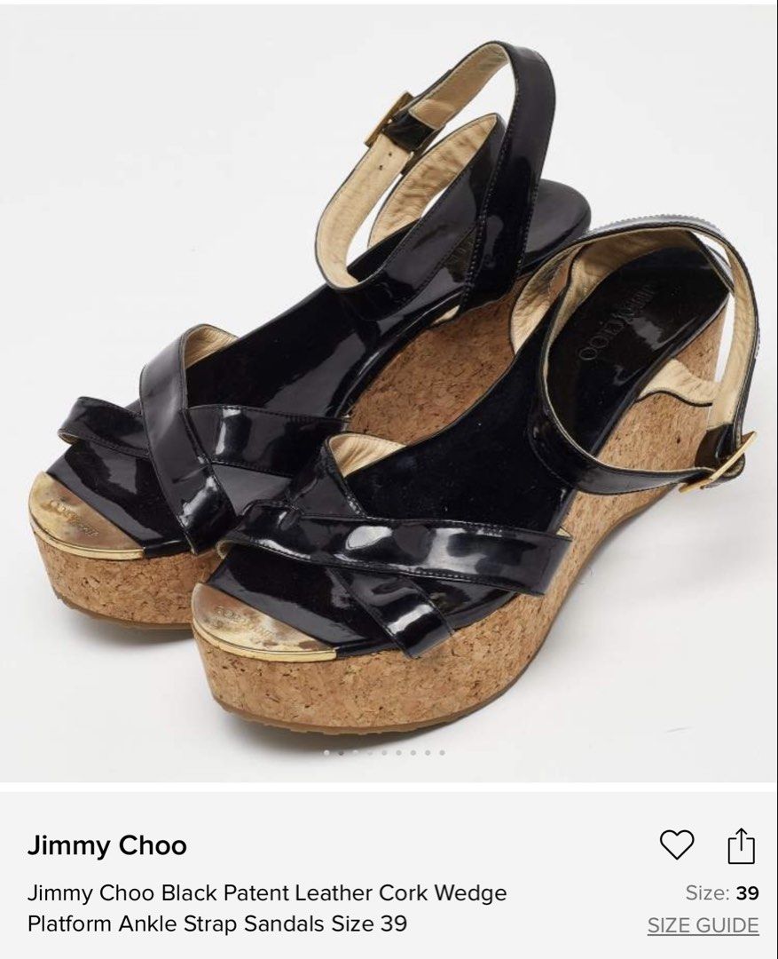 Jimmy Choo Black Wedge (Category: Wedges) located in Caloocan City. Submitted by chleeo.lscn (Listing ID 1465461028, Image 1). Description: size 35.