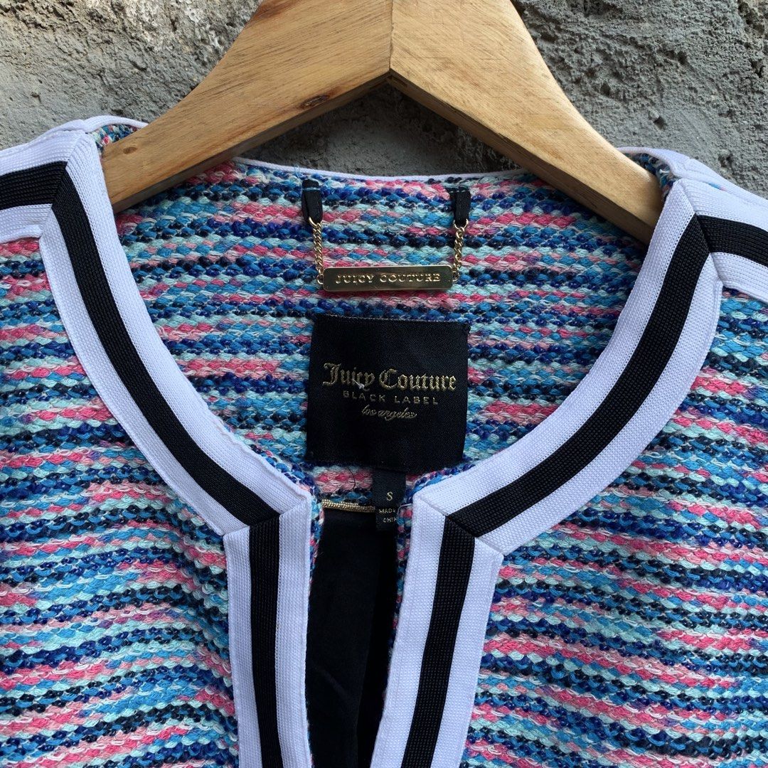 Juicy Couture Cardigan tweed (Category: Coats, Jackets and Outerwear) located in Manila. Submitted by _thrift.clothes._ (Listing ID 1465486901, Image 2). Description: Size:Small W:17 L:24.