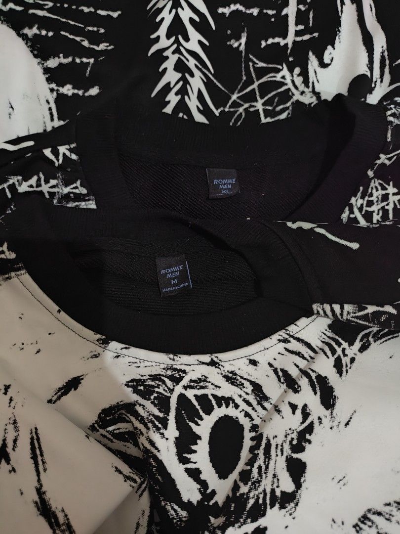 Junji Ito Inspired Gothic Longsleeve Sweatshirt (Category: Hoodies) located in Batangas. Submitted by selenophile__ (Listing ID 1465482894, Image 3). Description: size XL.
