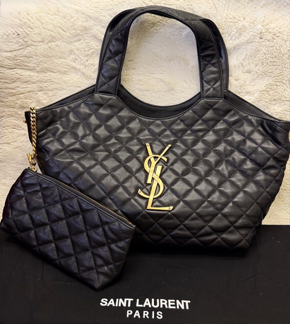 *JUST ARRIVED!* Rare YSL Icare Medium Bag with Pouch (Category: Tote Bags) located in Manila. Submitted by mrsmdxbseller (Listing ID 1465393327, Image 1). Description: .