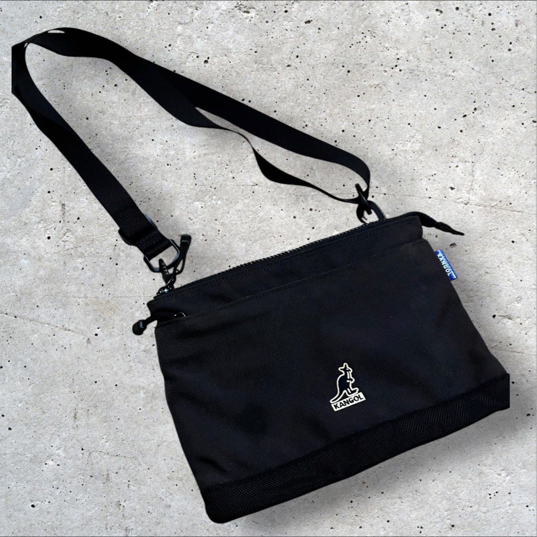 Kangol Cross Body Bag (Category: Cross-body Bags) located in Iloilo. Submitted by trxfinds.ph (Listing ID 1465557126, Image 1). Description: Preloved Kangol crossbody bag ✨ Classic black • Lightweight • Unisex • Perfect for everyday use Condition: Preloved, good condition 10/10 ✔️ Adjustable strap ✔️ Zipper closure ✔️ Spacious enough for your daily essentials .
