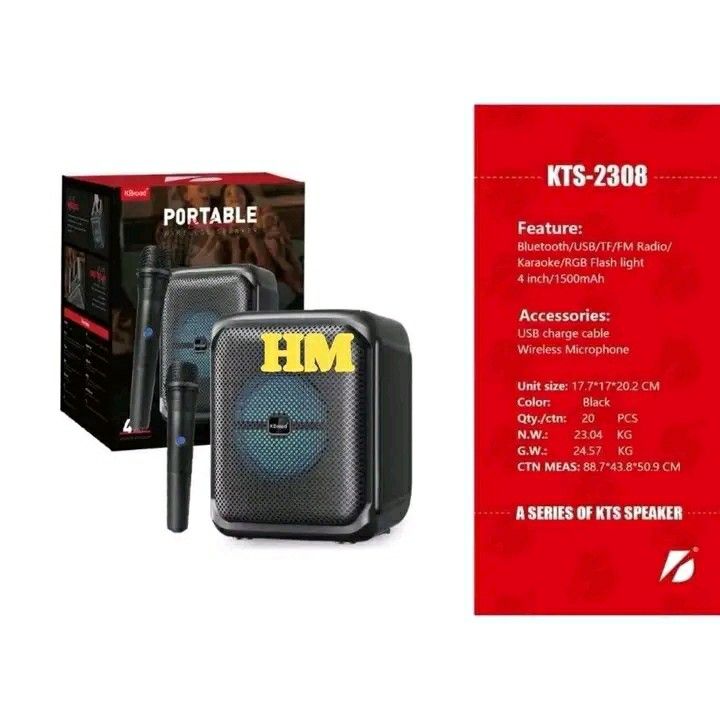 KBroad KTS-2308 Portable Wireless Speaker with Microphone (Category: Soundbars, Speakers & Amplifiers) located in Manila. Submitted by wisecat_f7c143 (Listing ID 1465425536, Image 2). Description: available!!! KBroad KTS-2308 Portable Wireless Speaker with Microphone pm me sa fb acc na vannielovino (sa uorder po na gusto ma testing po ito paki pm na lang po aku sa fb acc ku).