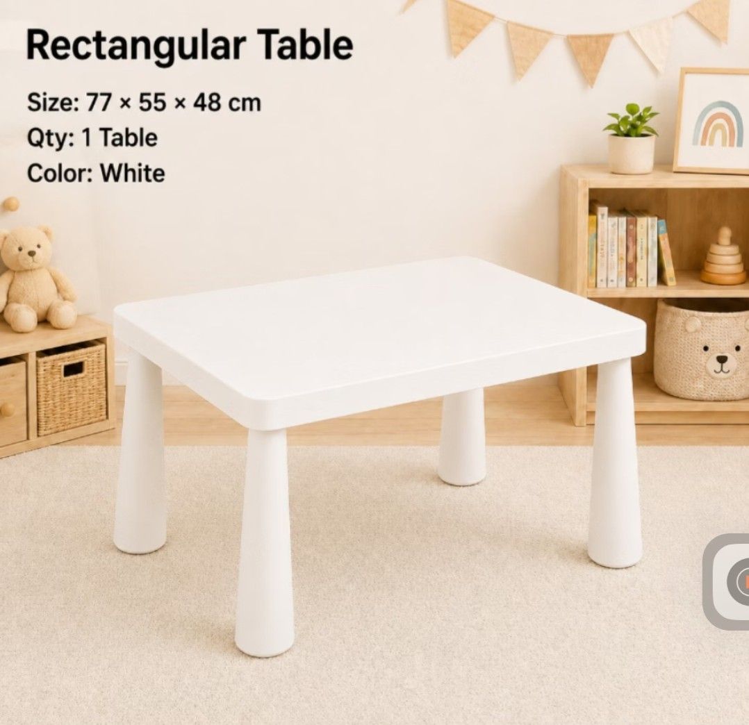 Kids Plastic Table (Category: Kids Tables & Chairs) located in Dasmarinas. Submitted by jp_0001 (Listing ID 1465490504, Image 2). Description: .