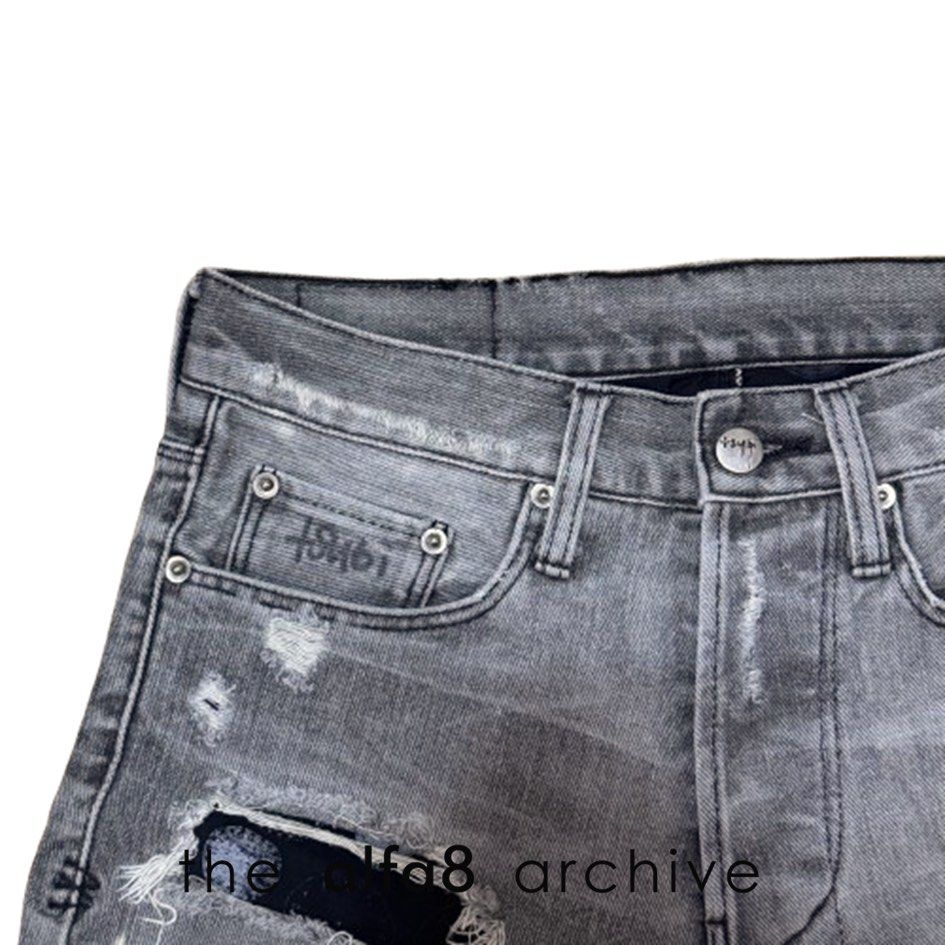 KSUBI | Distressed Grey Denim Shorts (Category: Shorts) located in Imus. Submitted by thealfa8archive (Listing ID 1465556205, Image 3). Description: .