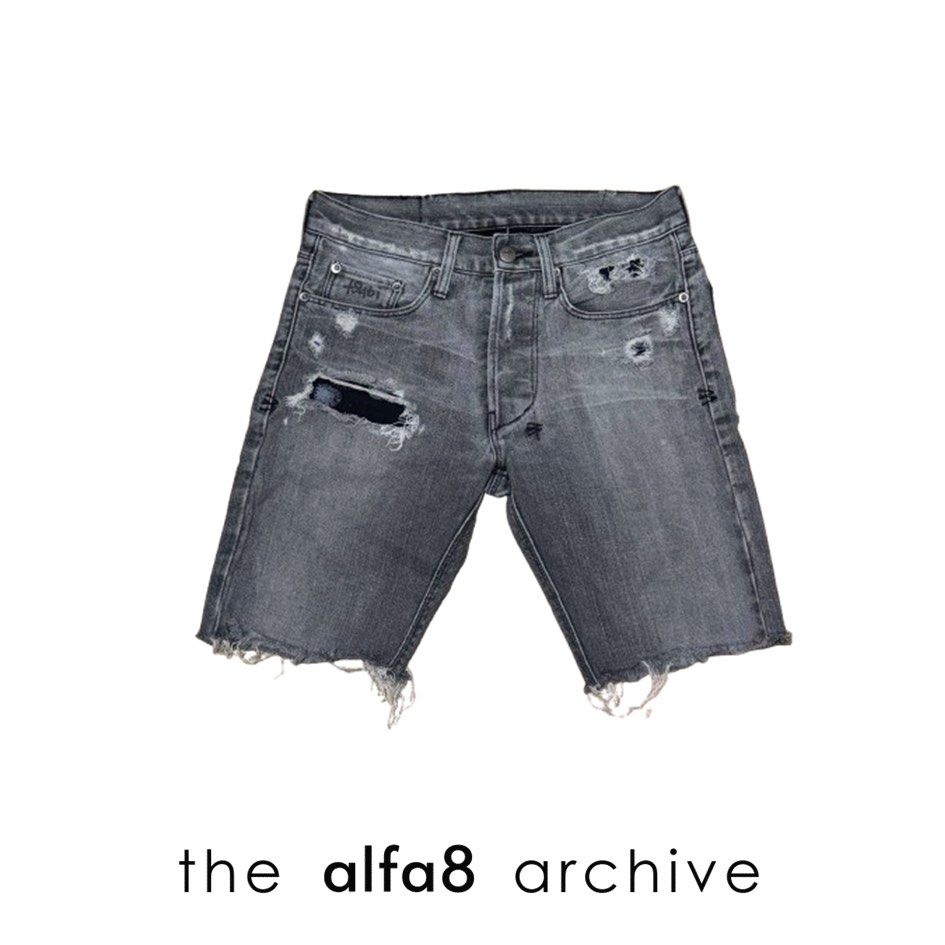 KSUBI | Distressed Grey Denim Shorts (Category: Shorts) located in Imus. Submitted by thealfa8archive (Listing ID 1465556205, Image 1). Description: .