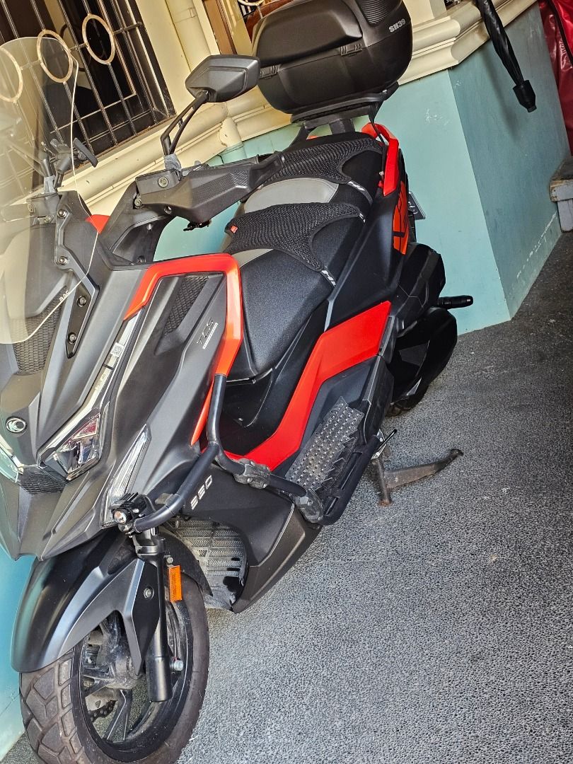 Kymco DTX 360 -350 CC (Category: Motorbikes for Sale) located in San Fernando. Submitted by cosmicforest.39220f (Listing ID 1465384877, Image 2). Description: For sale: my Kymco DTX 360 RFS. Not using it anymore; age doesn't stop. Still, i need to sell it is a great bike i only used it for four Sundays with my wife my forever copilot the bike is in perfect condtions only a nice wash will do the rest the bike is perfect for a foreigner like me or 