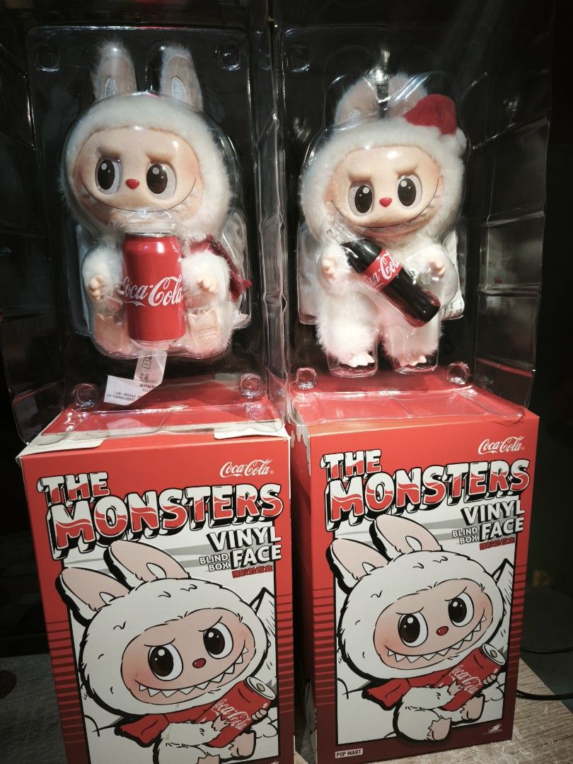 Labubu Coca Cola (Category: Designer & Blind Box Toys) located in Dumangas. Submitted by reyah00 (Listing ID 1465502539, Image 1). Description: The Monsters x Coca Cola The Monsters Vinyl Face (Labubu ⭐Happy Factor 1/2 ⭐Surprise Shake 1/2 Unsealed (Complete with Card) Mint Box (Good as new) Preferably sold as a bundle. DM for the more details & price. 📍Iloilo City 🚛 JnT.