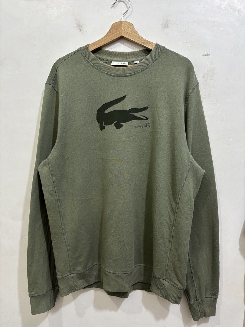 Lacoste pullover Jacket (Category: Coats, Jackets and Outerwear) located in Taytay. Submitted by leanmark103093 (Listing ID 1465525243, Image 2). Description: L^C0ST€ Mens Bonded Crocs Sweatshirt Size 6 on tag W24 L29.5 Excellent Condition No issue 📩📩📩📩.