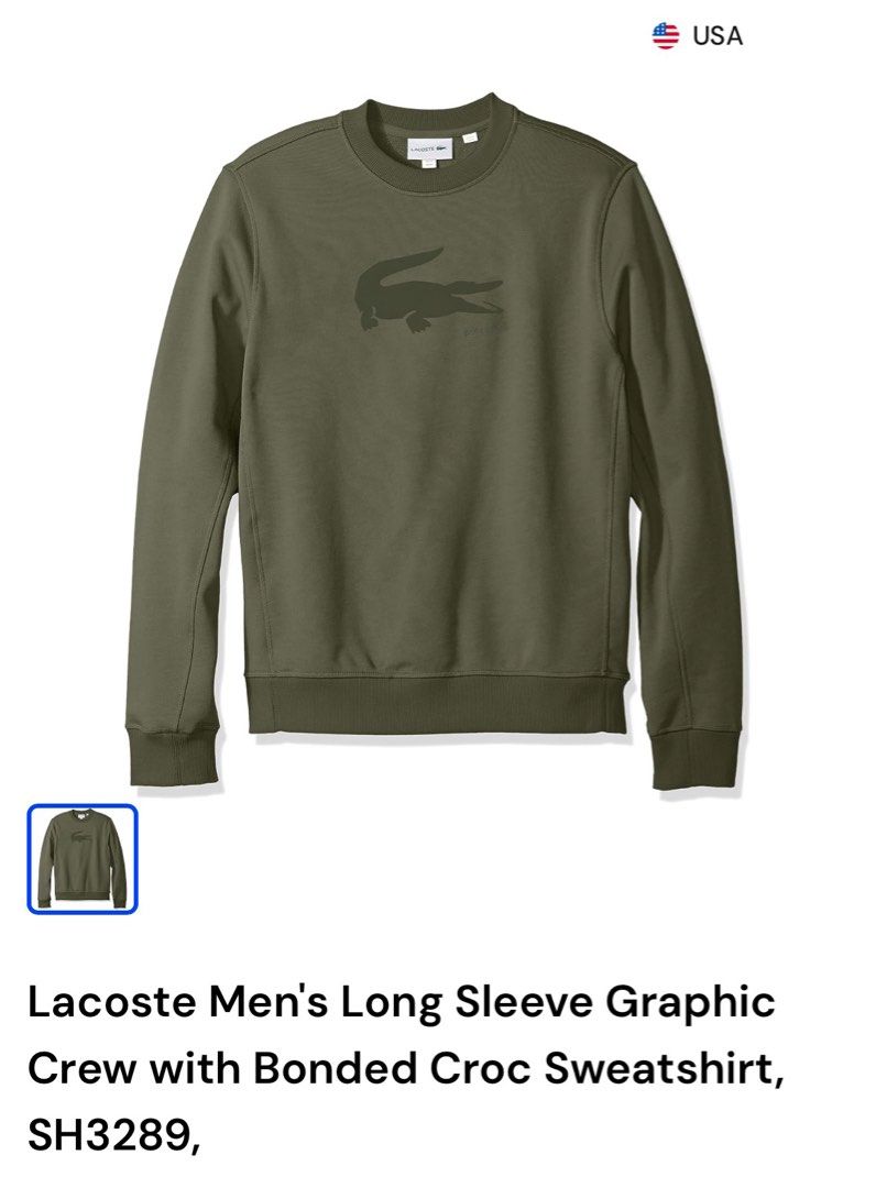 Lacoste pullover Jacket (Category: Coats, Jackets and Outerwear) located in Taytay. Submitted by leanmark103093 (Listing ID 1465525243, Image 1). Description: L^C0ST€ Mens Bonded Crocs Sweatshirt Size 6 on tag W24 L29.5 Excellent Condition No issue 📩📩📩📩.
