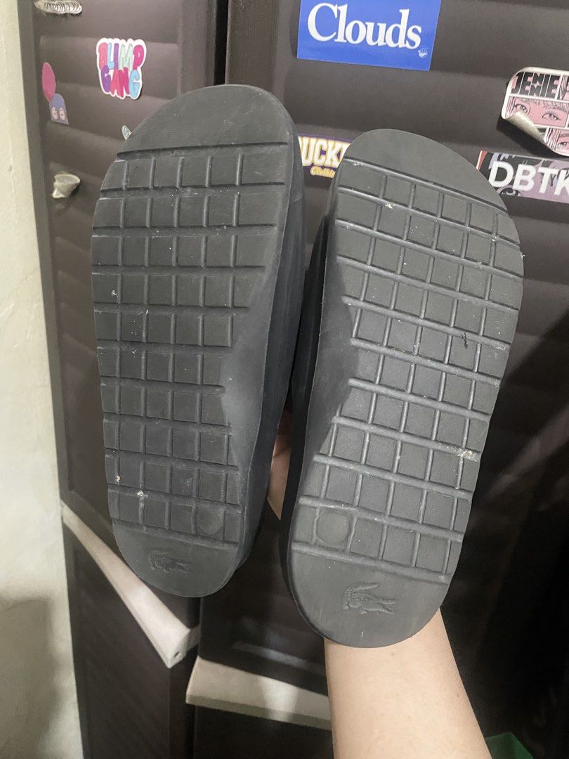 LACOSTE SLIDES (Category: Slippers & Slides) located in Quezon City. Submitted by qt4ever (Listing ID 1465439612, Image 2). Description: SIZE: UK 6/US 7 P1800 LACOSTE QC LOC 📩.