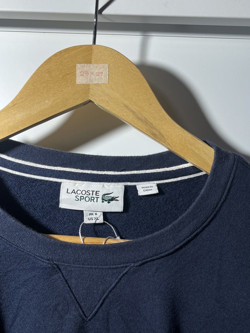 Lacoste Sport Sweater (Category: Coats, Jackets and Outerwear) located in General Santos City (Dadiangas). Submitted by thriftdept. (Listing ID 1465527056, Image 3). Description: Brand: Lacoste Sweater Size: Extra Large Dimensions: 23W”27L Authenticity: Authentic Color Rate: 9.3/10 Condition: Excellent Issue: None 🏷️: ₱1,800.