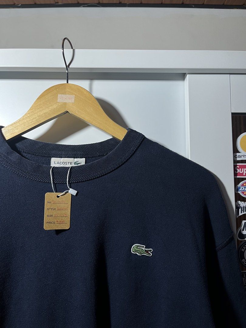 Lacoste Sweater (Category: Coats, Jackets and Outerwear) located in General Santos City (Dadiangas). Submitted by thriftdept. (Listing ID 1465526863, Image 2). Description: Brand: Lacoste Size: Extra Large Dimensions: 22W”25L Authenticity: Authentic Color Rate: 9/10 Condition: Excellent Issue: None 🏷️: ₱1,400 .