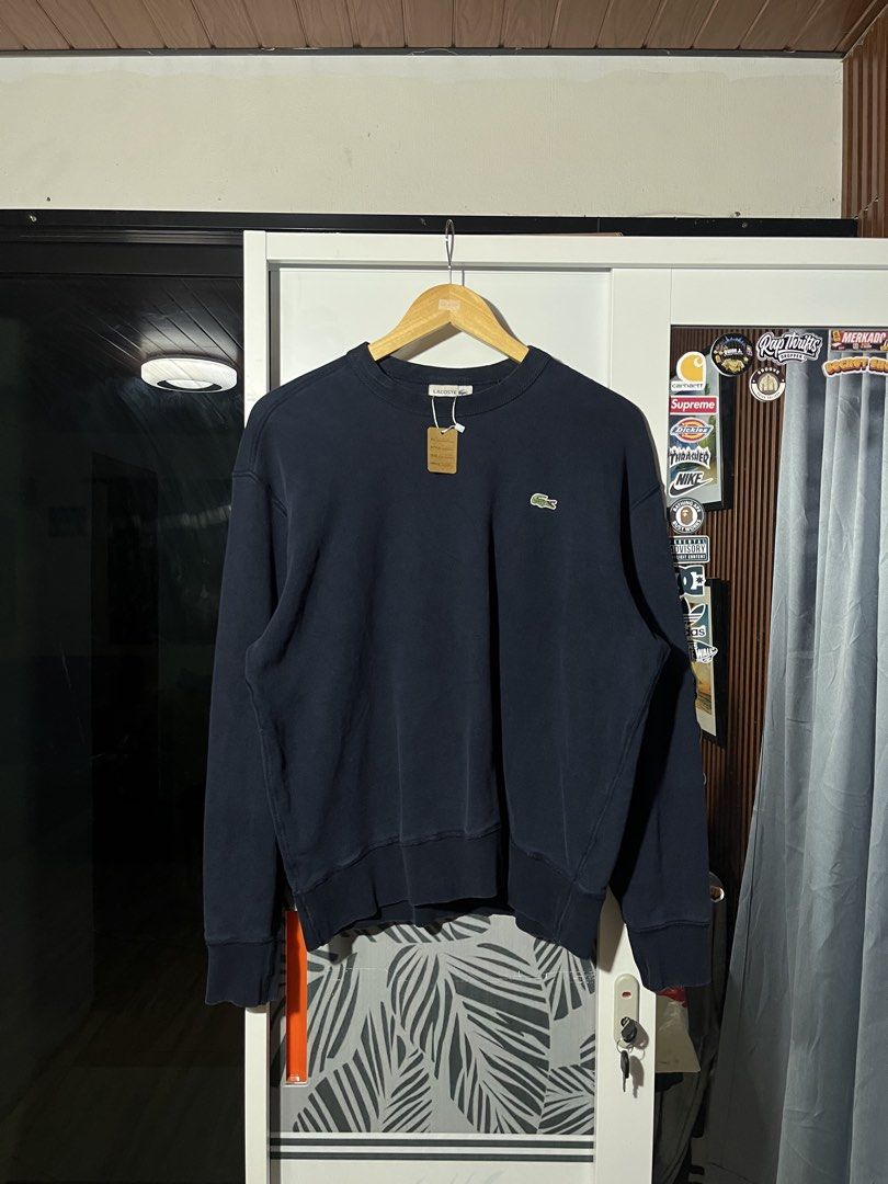 Lacoste Sweater (Category: Coats, Jackets and Outerwear) located in General Santos City (Dadiangas). Submitted by thriftdept. (Listing ID 1465526863, Image 1). Description: Brand: Lacoste Size: Extra Large Dimensions: 22W”25L Authenticity: Authentic Color Rate: 9/10 Condition: Excellent Issue: None 🏷️: ₱1,400 .
