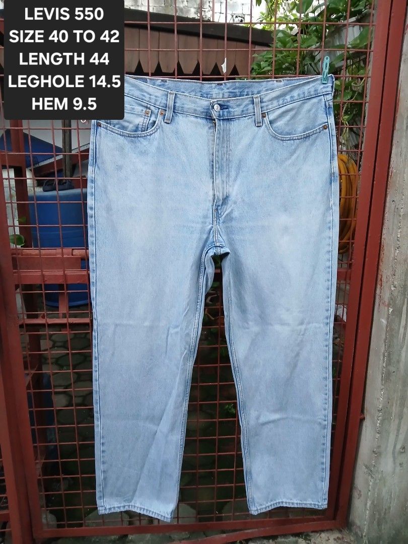 LEVIS 550 40 TO 42 (Category: Jeans) located in Paranaque City. Submitted by dennis_580 (Listing ID 1465387306, Image 1). Description: LEVIS 550 WASHED NA GAGAMITIN MO NALANG SIZE 40 TO 42.