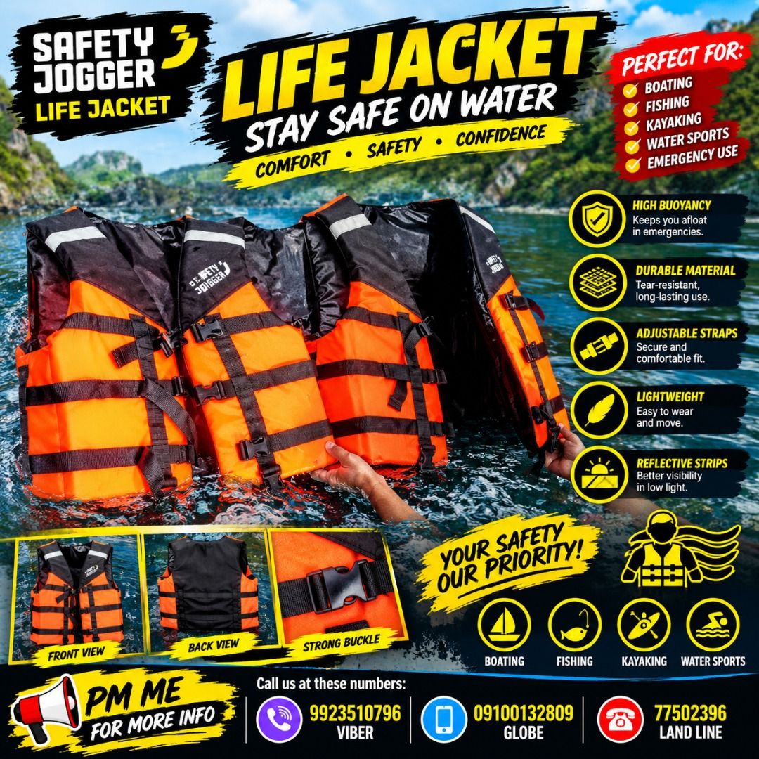 LIFE JACKET (Category: Looking For) located in Paranaque City. Submitted by buynowbilikanow (Listing ID 1465438006, Image 1). Description: ✅ Guaranteed lowest price ✅ Quality products ✅ Big discount for bulk orders ✅ 100% LEGIT TRUSTED SUPPLIER! ✅ With Complete Legal Documents ✅ BIR Registered We Supply All Kinds Of PPE Supplies, Raincoat, Hard Hat, Cooler Box, Plastic Trash Bin, Road Barriers, Kayak Boats, Crystal Kayak, Traffic Cone, T-Bollards