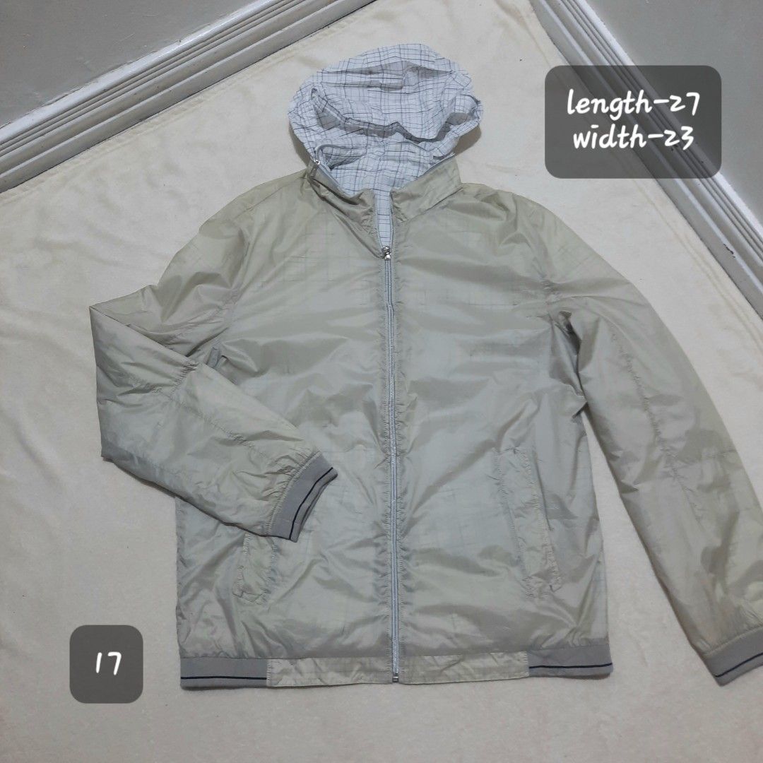 lightweight reversible hooded zip jacket (Category: Coats, Jackets and Outerwear) located in Santa Rosa. Submitted by bhelprelovedcloset (Listing ID 1465388146, Image 1). Description: lightweight hooded zip jacket MOP: GÇA§H/PAYMAYA/GOTYME MOD: J&t/ pick-up Payment fi rst policy #prelovedjacket #jacketph #mensfashionph (see pictures for details) ✅️ No cancellation after payment ⏩️Strictly no return no exchange of item ✅washed and steamed Preloved