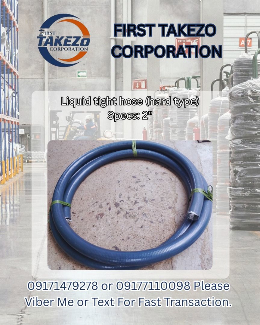 Liquid tight hose (hard type) Specs: 2" (Category: Everything Else Others) located in Manila. Submitted by joeyroque09 (Listing ID 1465405750, Image 1). Description: Liquid tight hose (hard type) Specs: 2".