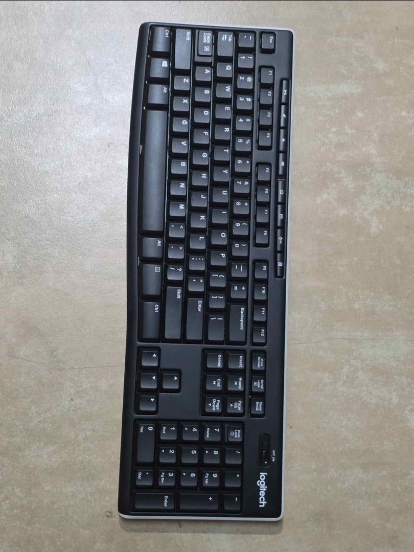 Logitech K270 Wireless Keyboard (Category: Computer Keyboard) located in Manila. Submitted by denoiry (Listing ID 1465424027, Image 1). Description: Found in storage. No history of usage until it was tested. No problems encountered within testing period. Equipped with new AAA batteries. Price negotiable..