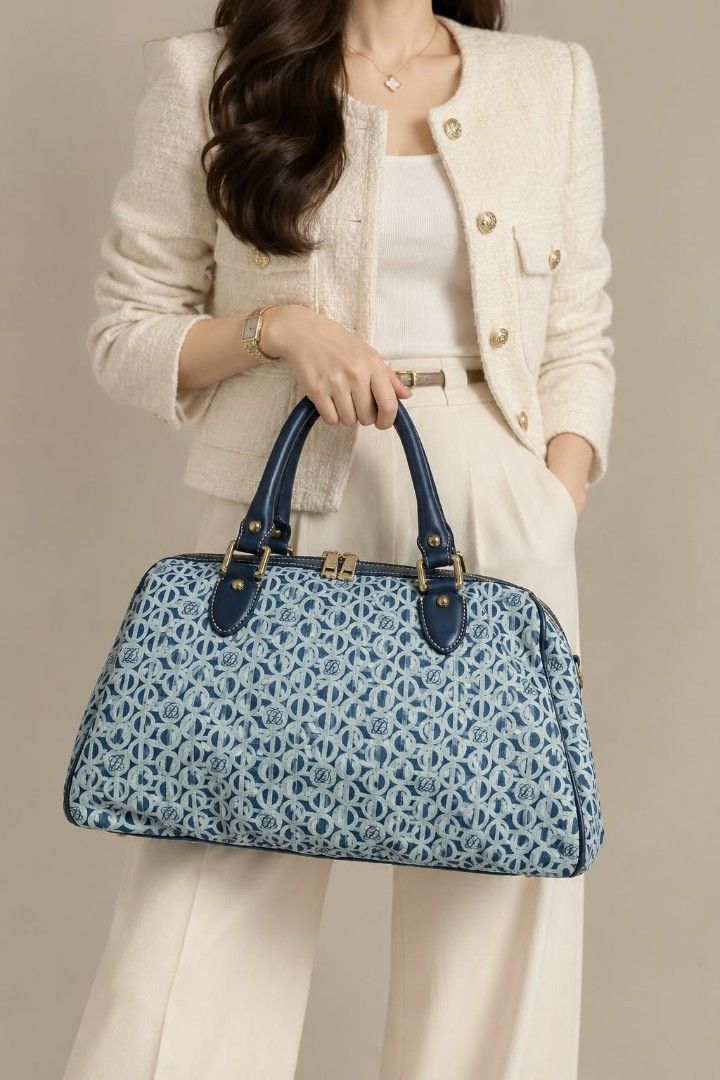 LOUIS QUATORZE Monogram Boston Satchel Bag (Category: Shoulder Bags) located in Baguio. Submitted by luxuryvaultbagsandfashion (Listing ID 1465518080, Image 1). Description: ✨👜LOUIS QUATORZE Monogram Boston Satchel Bag👜✨ Elevate your everyday style with this classy and sophisticated piece from Louis Quatorze! A timeless structured satchel that effortlessly transitions from day to night. Good used condition with normal signs of wear (please revi