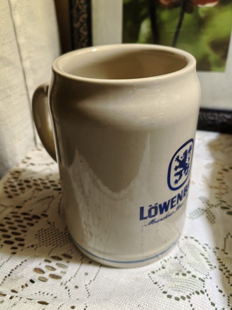 Lowenbrau beermug 5x4 inches (Category: Other Kitchenware & Tableware) located in Manila. Submitted by luckycharm_215 (Listing ID 1465489711, Image 2). Description: thick.