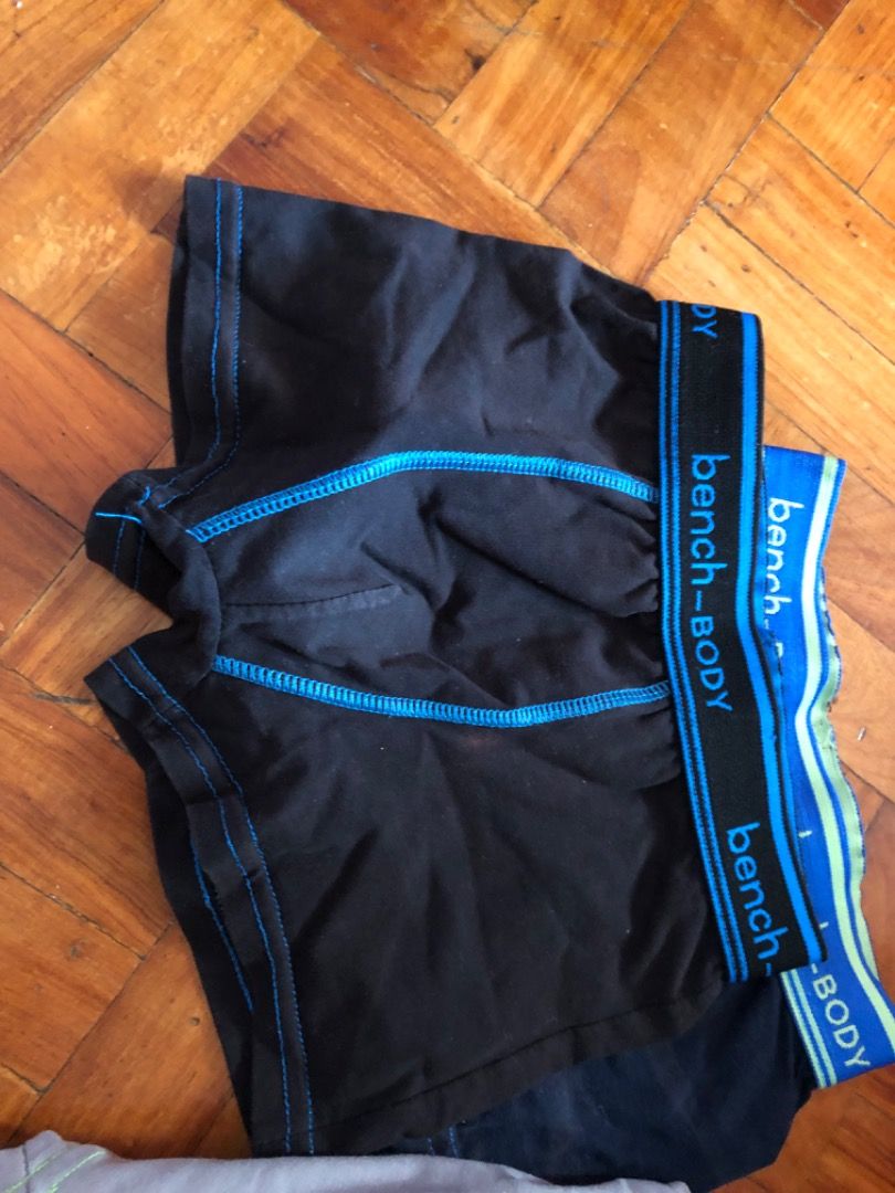 [M] Bench Body - Children’s Boxer Briefs Bundle (Category: Babies & Kids Fashion) located in San Juan City. Submitted by ttanmien (Listing ID 1465577693, Image 2). Description: ⚜️✨⚜️✨⚜️✨⚜️✨⚜️✨⚜️ 💁🏻‍♀️SELLING PRICE: ₱50 all Original Price: Above ₱300 💁🏻‍♀️Size: Width x Length = 20 inch x 8 inch Waist(width measurement) Garterized stretchable size waist Waist to bottom (length measurement) Tag Size: 10 (May fit kids from 4 year old to 7 years o