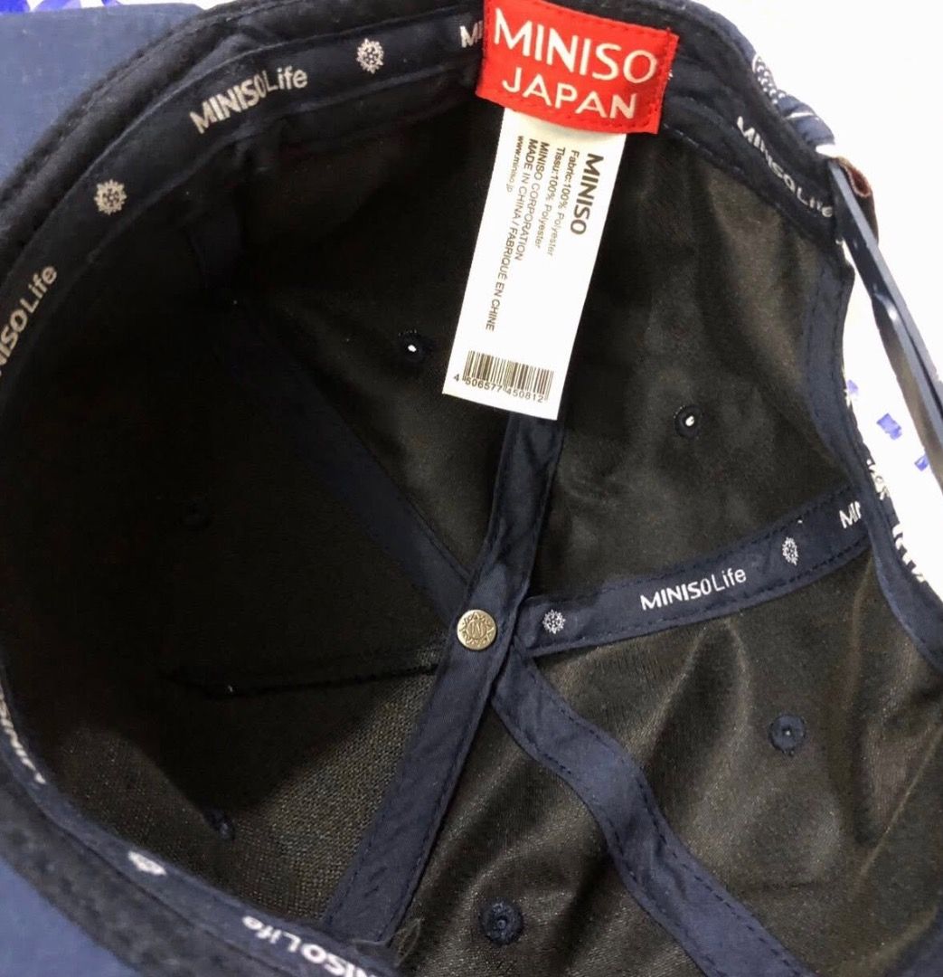 [M] Miniso Japan - Snapback cap “Trend Setter” (Category: Babies & Kids Fashion) located in San Juan City. Submitted by ttanmien (Listing ID 1465532101, Image 2). Description: ⚜️✨⚜️✨⚜️✨⚜️✨⚜️✨⚜️ 💁🏻‍♀️SELLING PRICE: ₱100 Original Price: Around ₱300 💁🏻‍♀️Other details: •Color Navy Blue •First owned •Used twice •Not from ukay / bale / thrift •Purchased directly from store / abroad Selling it “AS IS”☝🏻 ⚜️✨⚜️✨⚜️✨⚜️✨⚜️✨⚜️ 💁🏻‍♀️ABBREVIATIONS: [M] 