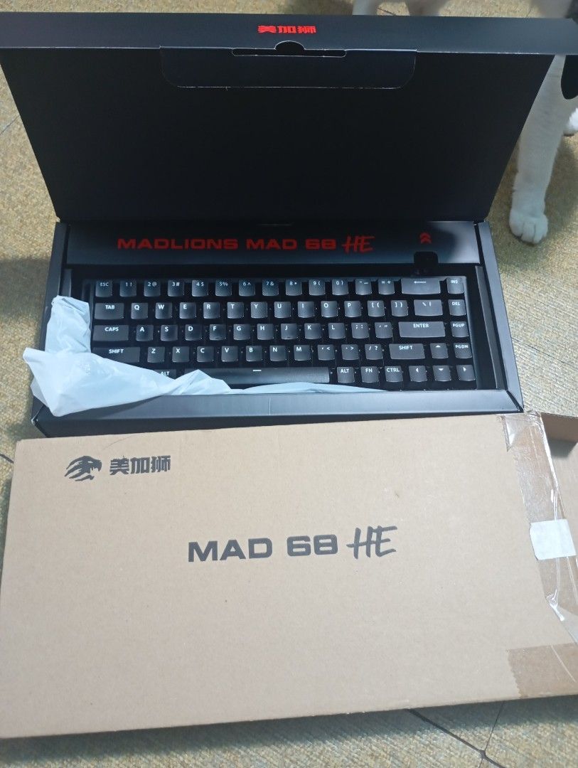 Madlions Mad 68 HE PRO switch (Category: Computer Keyboard) located in Manila. Submitted by mysticforest_80fe90 (Listing ID 1465411296, Image 1). Description: 68 Keys, Jade pro switch Complete box and Accessories. loc: Tondo, Manila.