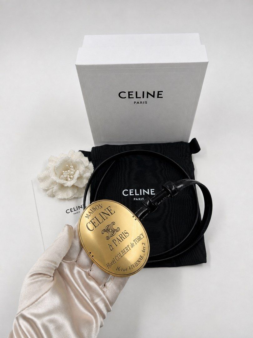 ⚜️Maison Celine Belt (Category: Luxury Accessories) located in Makati City. Submitted by 90sangel (Listing ID 1465421121, Image 3). Description: •Item: Celine Maison belt 🖤 from 2026 collections •Size: 75-110cm available •Condition: Brand New condition .
