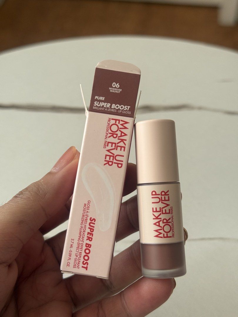 Make up for ever Pure Super boost lip gloss (wherever walnut) (Category: Makeup) located in Quezon City. Submitted by quirksandcurls (Listing ID 1465509882, Image 2). Description: .