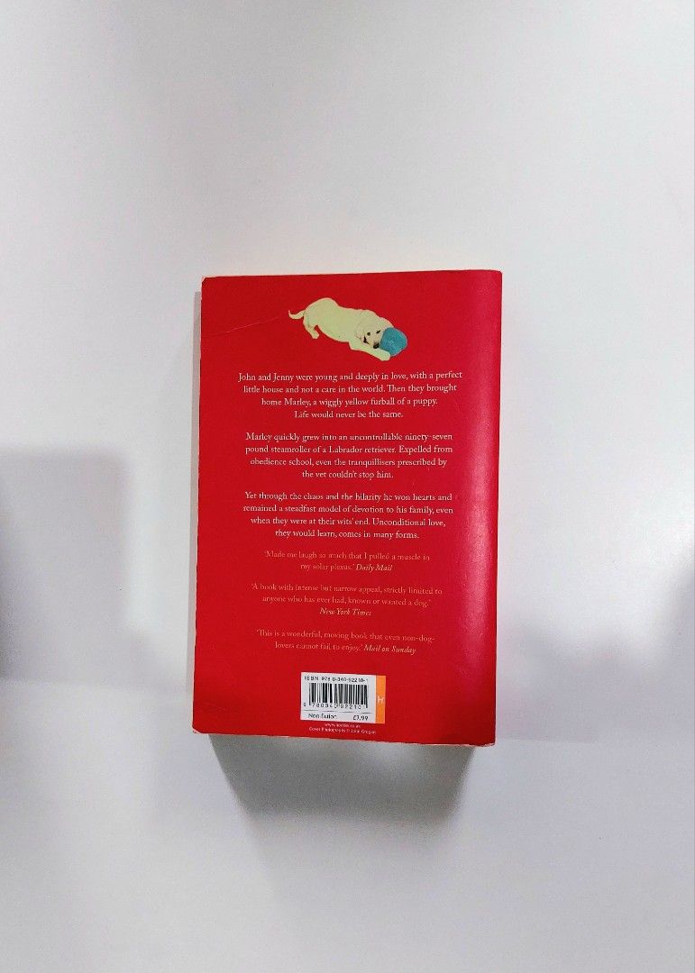 Marley & Me by John Grogan (Category: Storybooks) located in Tanauan. Submitted by solanathriftph (Listing ID 1465494762, Image 2). Description: 📚 major bookshelf clean out / clearance sale ~ — RFS: decluttering my bookshelves and switching to digital books — MOP: Gcash | fast shipping *feel free to send a message if you wish to negotiate the price :).