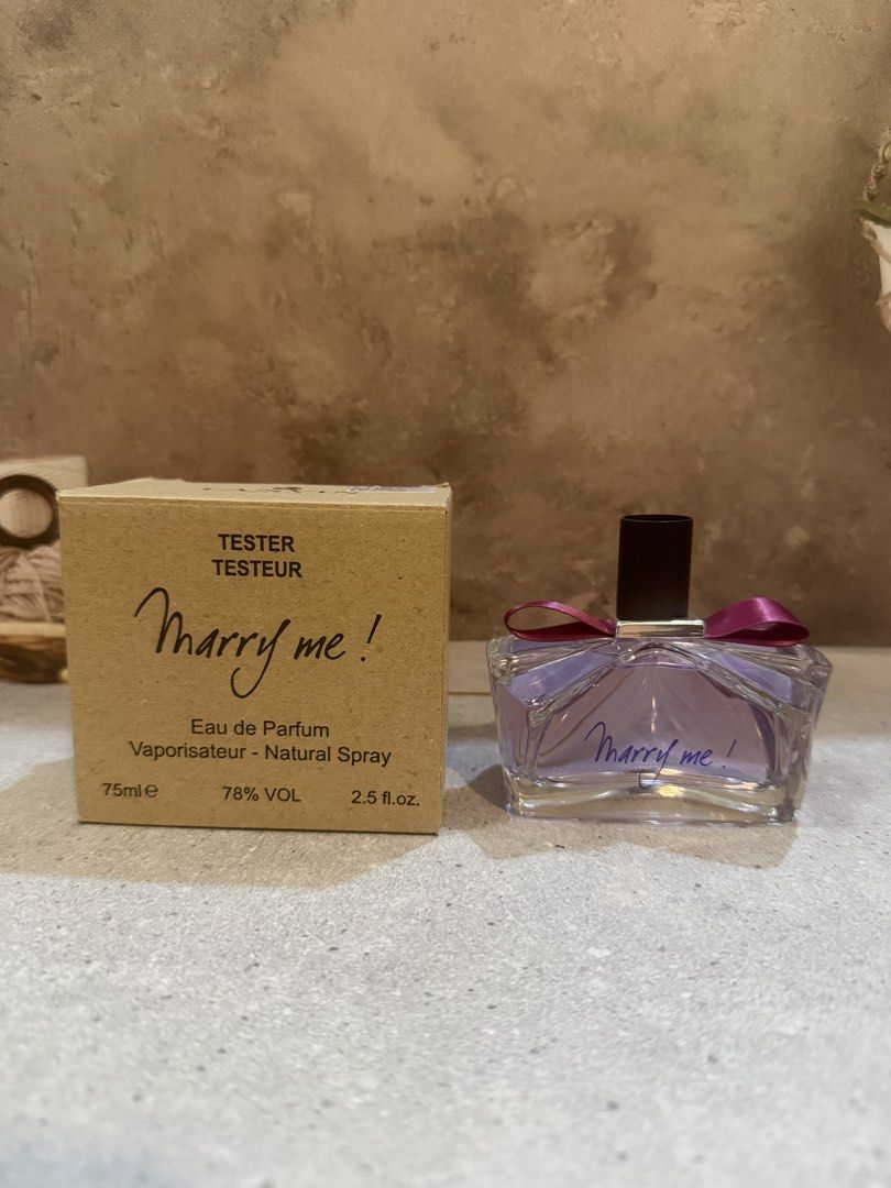 Marry Me Perfume (Category: Fragrance & Deodorants) located in Paranaque City. Submitted by oommggg (Listing ID 1465424822, Image 1). Description: 100% Original Tester box Perfume is 100% original in tester box. Paranaque area .