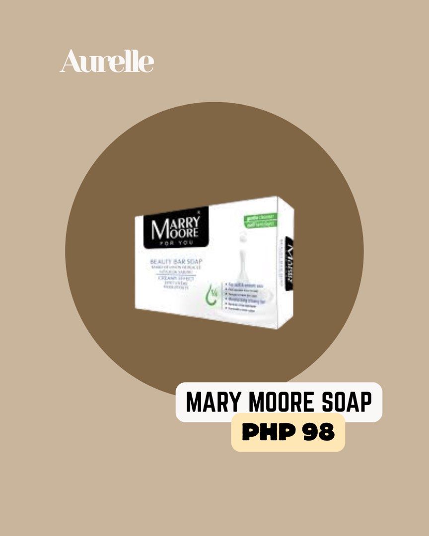 Maru moore soap (Category: Body Care) located in Manila. Submitted by aurelleph (Listing ID 1465516428, Image 1). Description: FOLLOW OUR FB, IG and TIKTOK Stay updated with our latest products, new arrivals, announcements, and restocks. IG: @aurellephofficial FB: Aurelle TIKTOK: aurellephofficial See you there! ♡.