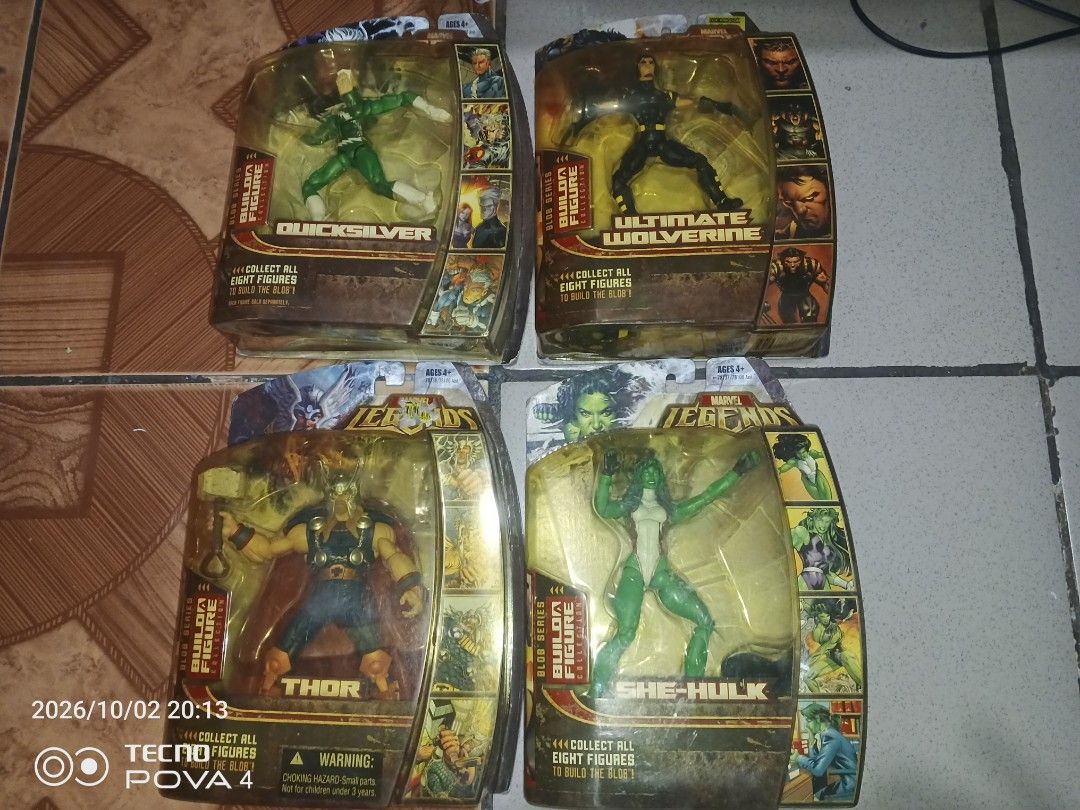 Marvel Legends Blob Wave (Category: Figurines & Statues) located in Quezon City. Submitted by buchiha8969 (Listing ID 1465491141, Image 1). Description: WYSIWYG. As is po. Sealed. 6000 4 out of 8 Blob Wave Take all po. Pickup only no delivery if malayo, medyo busy so no time sa pagasikaso sa delivery. Commonwealth, QC po..