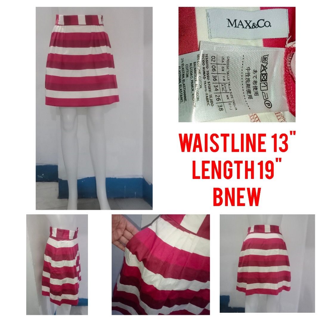Max & Co Stripes Skirt (Category: Skirts) located in Manila. Submitted by shoekendi (Listing ID 1465568758, Image 1). Description: looks new.