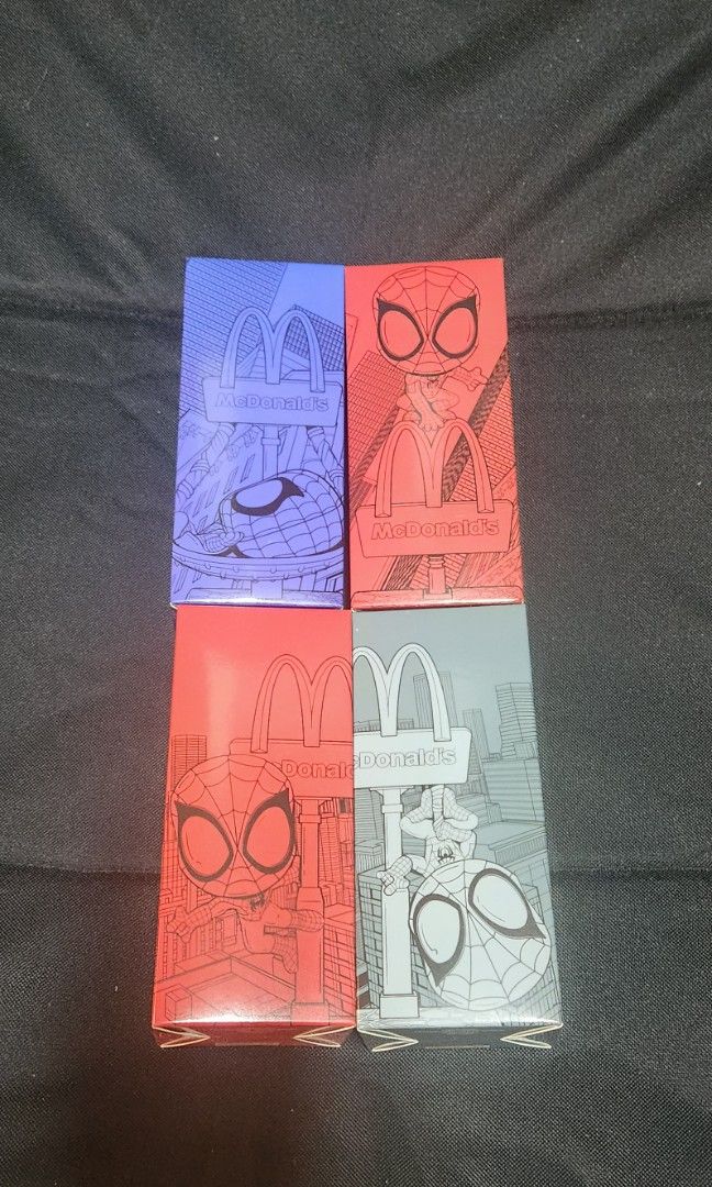 Mcdo Spiderman Brand new day figure pack (Category: Kids Toys) located in Quezon City. Submitted by rocknstock (Listing ID 1465440515, Image 1). Description: Brand new Sold as pack meetup/Lalamove/Lbc.
