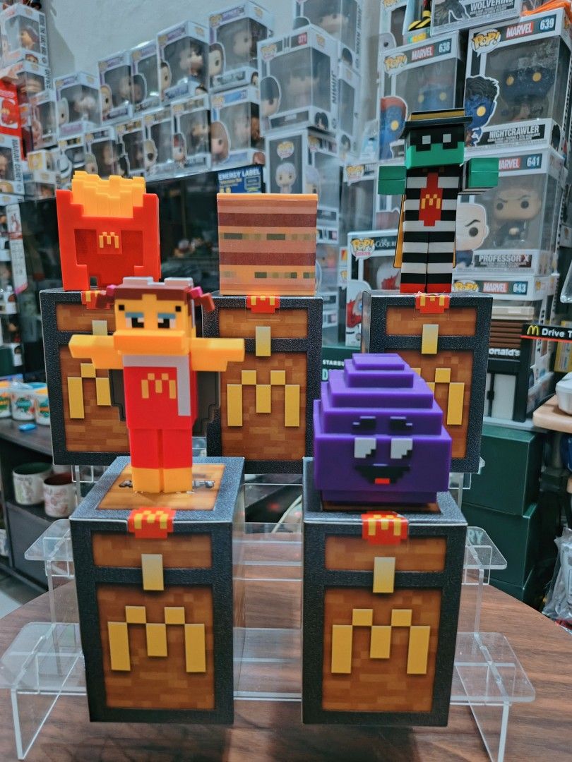 McDonalds Minecraft (Category: Designer & Blind Box Toys) located in Manila. Submitted by katunying2021 (Listing ID 1465494053, Image 2). Description: Minecraft from McDonalds take all for only 600 for Lalamove pick up and shipping location: Tondo, Manila.