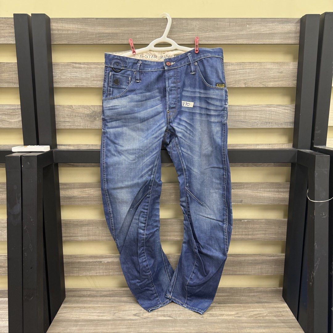 [Mens] G-Star Denim Jeans (Category: Jeans) located in Mandaluyong City. Submitted by bestdressedph2025 (Listing ID 1465457127, Image 1). Description: MOP: GCash MOD: Lalamove/J&T LOCATION: Brgy. Addition Hills, Mandaluyong Discount avail for multiple items. Dimensions in Inches: Waist: 36 Length: 40 Size on Tag: S34, L30 PM for inquiries!.