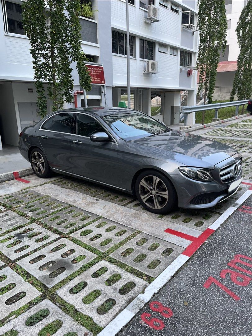 Mercedes-Benz E-Class Saloon 2016 E200 Avantgarde (A) (Category: Used Cars) located in Singapore. Submitted by br3ndi (Listing ID 1465497049, Image 3). Description: 2 owners, 3rd owner is previous owner transfer car plate to her son 10yrs C&C serviced, checked with them low mileage is genuine Exporter offered me 5500 Paper value on 2 Oct 2026 is 36805 = 42305 export today Condition too good and full service history can be transferred. True renew 
