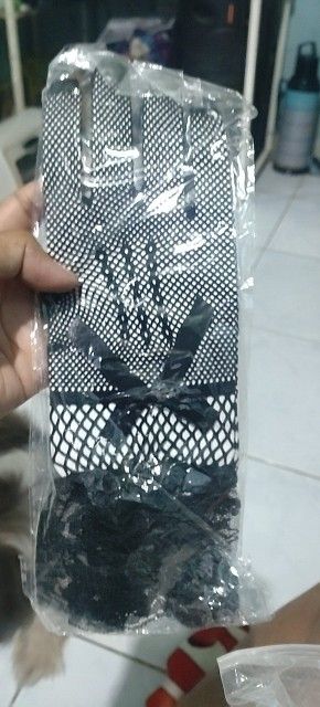 Mesh gloves lace 5pair (Category: Gloves) located in Valenzuela. Submitted by diane.35 (Listing ID 1465492371, Image 2). Description: - Style: Five-finger black fishnet gloves with patterned mesh - Accents: Cute small black bow and delicate ruffle lace trim at the wrist - Condition: Brand new, each pair comes in individual plastic packaging - Availability: Multiple pairs in stock, perfect for concerts, parties, or everyday edgy fashion!.